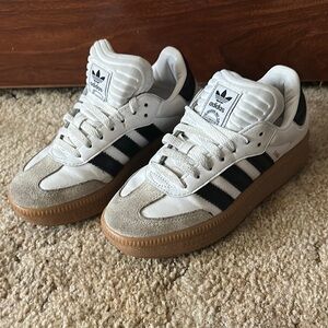 Adidas White and Black Sneakers Samba